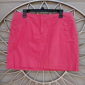 Lilly Pulitzer Women’s Pink Button-Pocket Mini Skirt